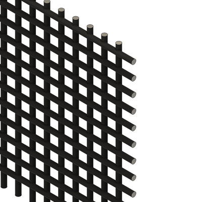 63-050-BK MODULAR SOLUTIONS MESH 1/2'' X 4' X 8', BLACK